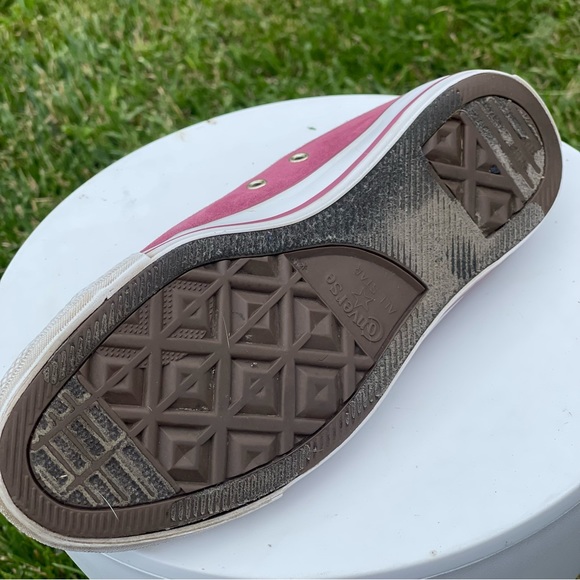 Converse Shoes Womens Size 10 Mens 8 All Star Red Maroon Suede Lace Up - Picture 11 of 12